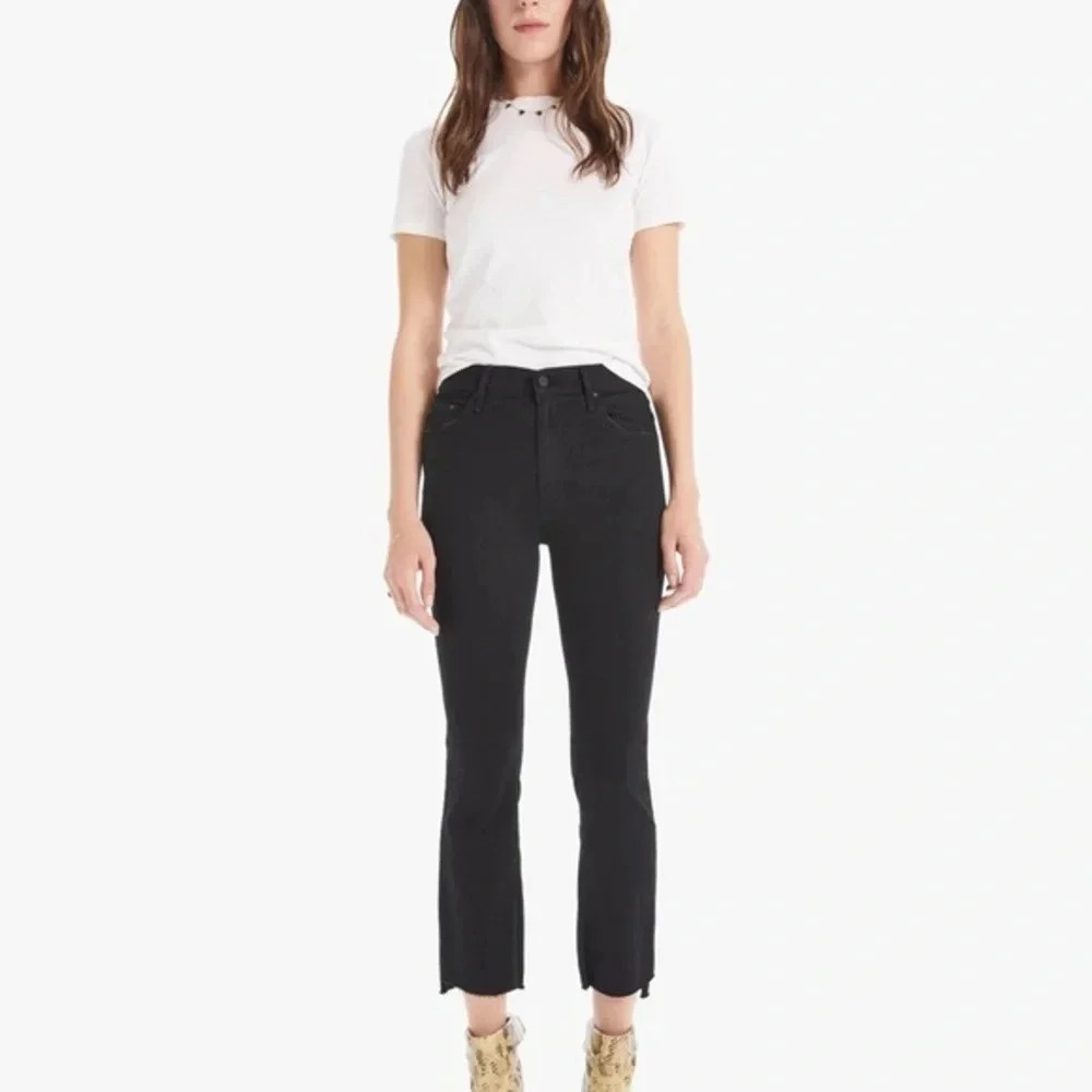 MOTHER THE INSIDER CROP STEP FRAY JEANS NOT GUILTY B2630